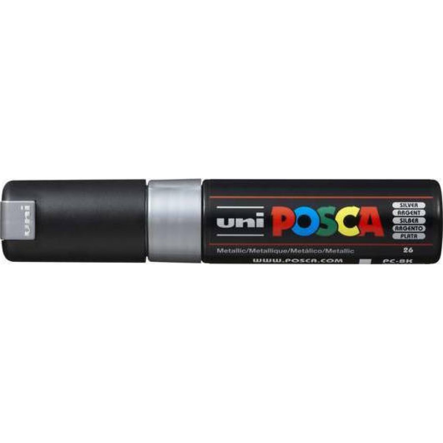 Uni-Ball Posca Ανεξίτηλος Μαρκαδόρος 8mm Ασημί (PC8K) Uni-Ball Posca Ανεξίτηλος Μαρκαδόρος 8mm Ασημί (PC8K)