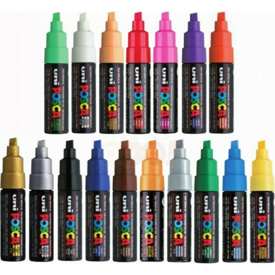 Uni-Ball Posca Ανεξίτηλος Μαρκαδόρος 8mm Ασημί (PC8K) Uni-Ball Posca Ανεξίτηλος Μαρκαδόρος 8mm Ασημί (PC8K)