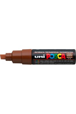 Uni-Ball Posca Ανεξίτηλος Μαρκαδόρος 8mm Καφέ (PC8K)