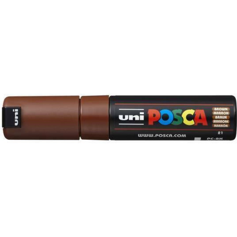 Uni-Ball Posca Ανεξίτηλος Μαρκαδόρος 8mm Καφέ (PC8K) Uni-Ball Posca Ανεξίτηλος Μαρκαδόρος 8mm Καφέ (PC8K)