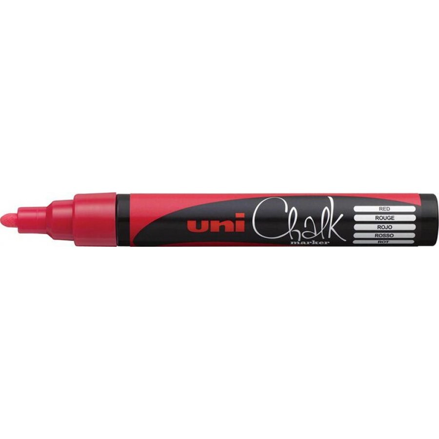Uni-Ball Chalk Marker Μαρκαδόρος Υγρής Κιμωλίας Κόκκινο 1.8-2.5mm (PWE5M) Uni-Ball Chalk Marker Μαρκαδόρος Υγρής Κιμωλίας Κόκκινο 1.8-2.5mm (PWE5M)
