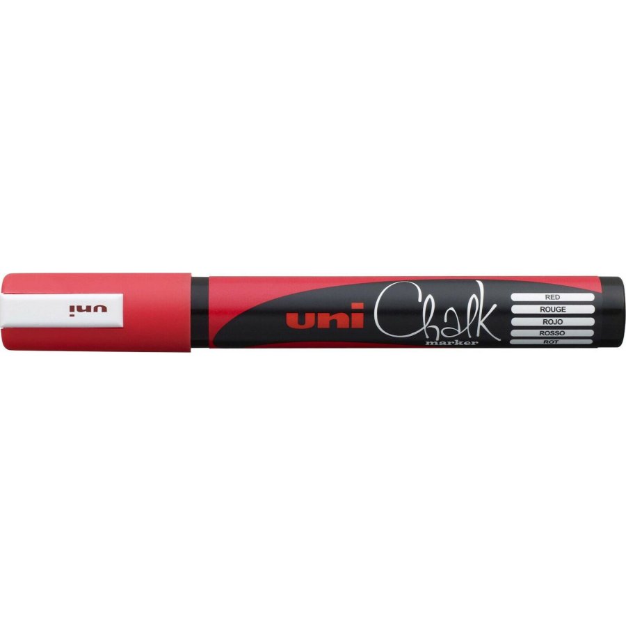 Uni-Ball Chalk Marker Μαρκαδόρος Υγρής Κιμωλίας Κόκκινο 1.8-2.5mm (PWE5M) Uni-Ball Chalk Marker Μαρκαδόρος Υγρής Κιμωλίας Κόκκινο 1.8-2.5mm (PWE5M)