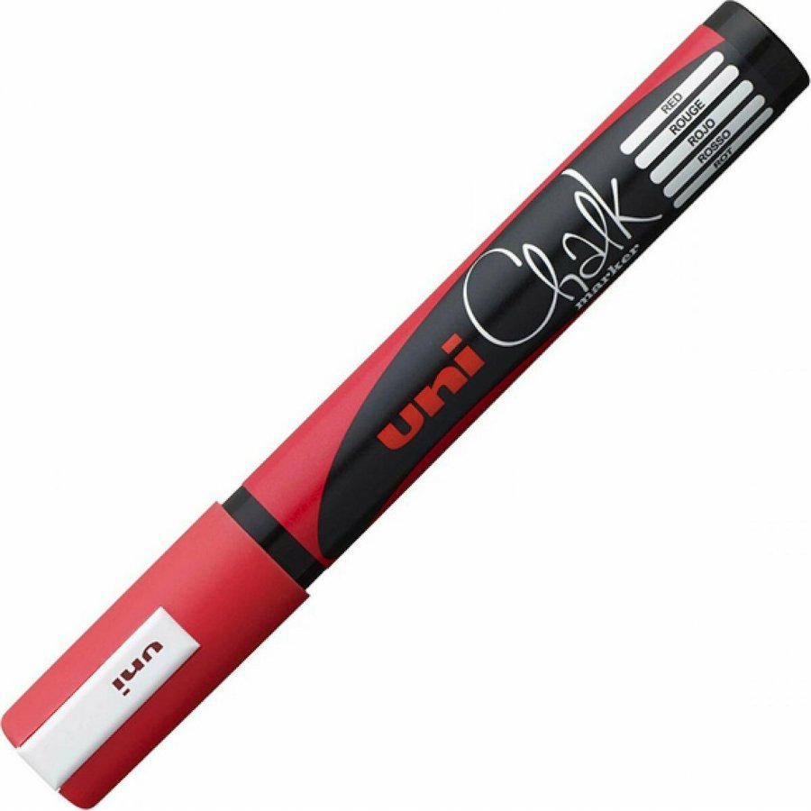 Uni-Ball Chalk Marker Μαρκαδόρος Υγρής Κιμωλίας Κόκκινο 1.8-2.5mm (PWE5M) Uni-Ball Chalk Marker Μαρκαδόρος Υγρής Κιμωλίας Κόκκινο 1.8-2.5mm (PWE5M)