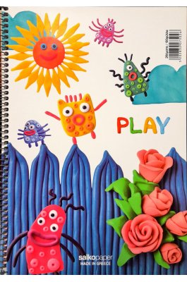 Salko Τετράδια Σπιράλ Play 17 x 25 2 Θεμάτων 60 Φύλλων (7502)
