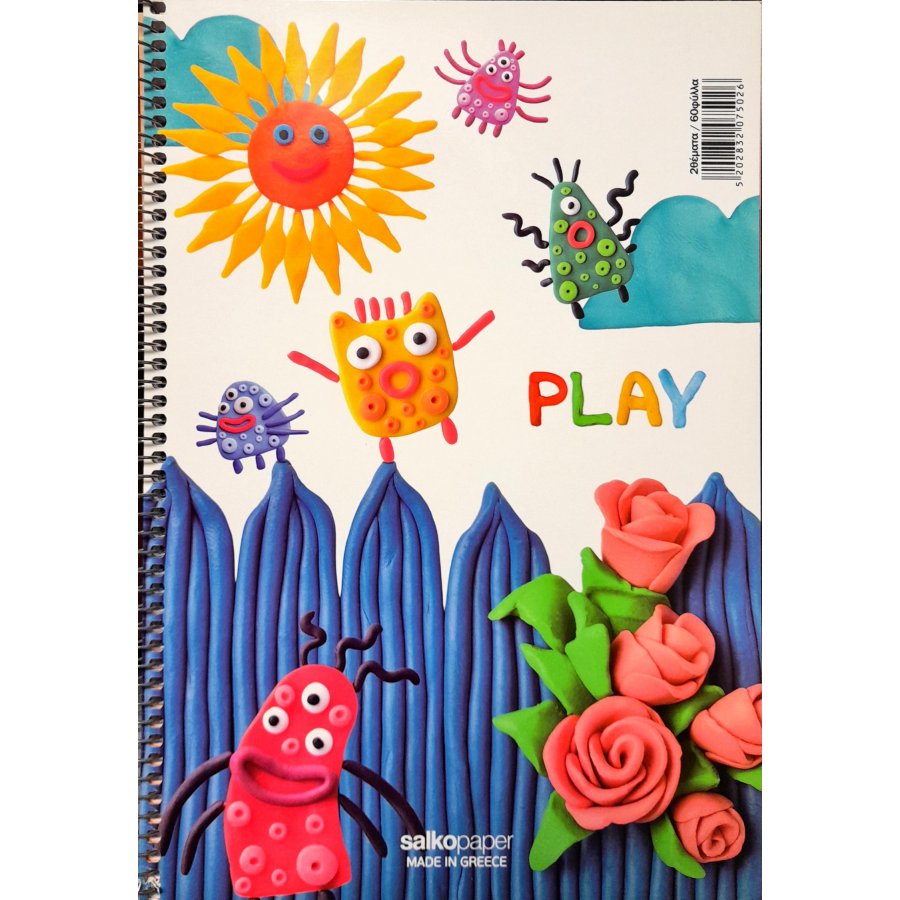 Salko Τετράδια Σπιράλ Play 17 x 25 2 Θεμάτων 60 Φύλλων (7502) Salko Τετράδια Σπιράλ Play 17 x 25 2 Θεμάτων 60 Φύλλων (7502)