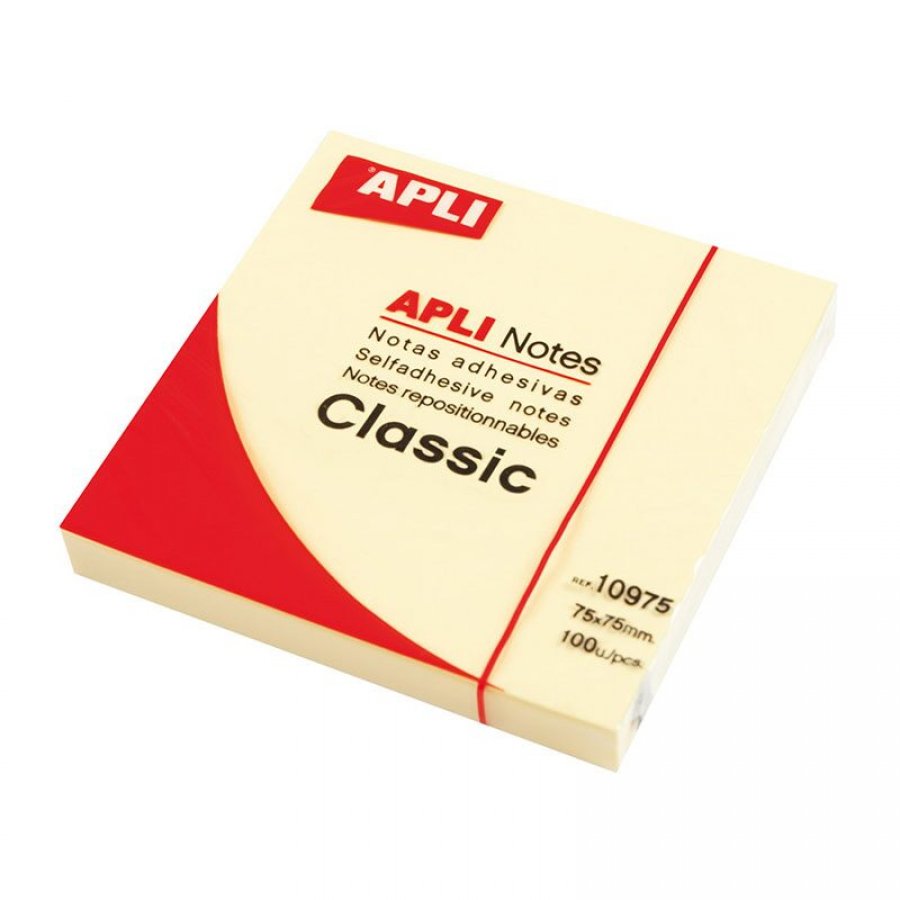 Apli Χαρτάκια Αυτοκόλλητα Κίτρινα 75 x 75 mm 100Φ. (10975) Apli Χαρτάκια Αυτοκόλλητα Κίτρινα 75 x 75 mm 100Φ. (10975)
