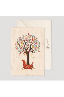 Cozywood Ξύλινη Ευχετήρια Κάρτα: Χριστουγεννιάτικο δέντρο με δώρα (ATV009) Cozywood Ξύλινη Ευχετήρια Κάρτα: Χριστουγεννιάτικο δέντρο με δώρα (ATV009)