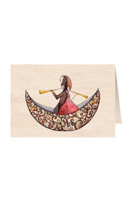 Cozywood Ξύλινη Ευχετήρια Κάρτα: Χαρά για δύο (ATV039) Cozywood Ξύλινη Ευχετήρια Κάρτα: Χαρά για δύο (ATV039)