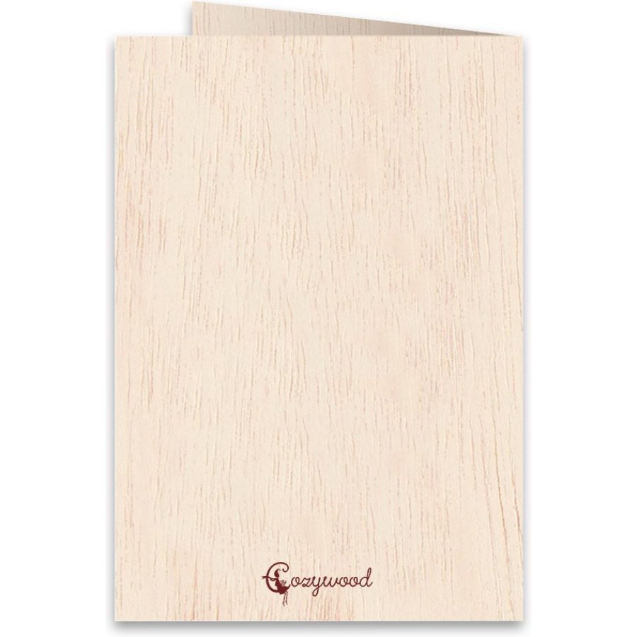 Cozywood Ξύλινη Ευχετήρια Κάρτα: Ζευγάρι Καρδιά Λουλούδια (ATV043) Cozywood Ξύλινη Ευχετήρια Κάρτα: Ζευγάρι Καρδιά Λουλούδια (ATV043)