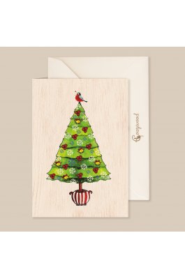 Cozywood Ξύλινη Ευχετήρια Κάρτα: Χριστουγεννιάτικο δέντρο (ATV049) Cozywood Ξύλινη Ευχετήρια Κάρτα: Χριστουγεννιάτικο δέντρο (ATV049)