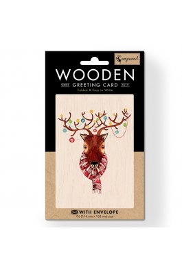 Cozywood Ξύλινη Ευχετήρια Κάρτα: Ελάφι Rudolph (ATV062) Cozywood Ξύλινη Ευχετήρια Κάρτα: Ελάφι Rudolph (ATV062)