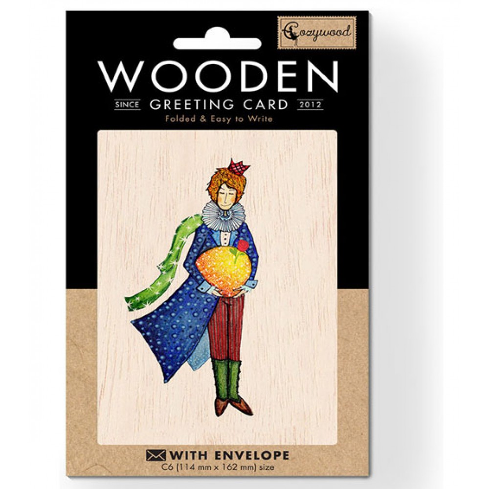 Cozywood Ξύλινη Ευχετήρια Κάρτα: Μικρός Πρίγκιπας (ATV089) Cozywood Ξύλινη Ευχετήρια Κάρτα: Μικρός Πρίγκιπας (ATV089)