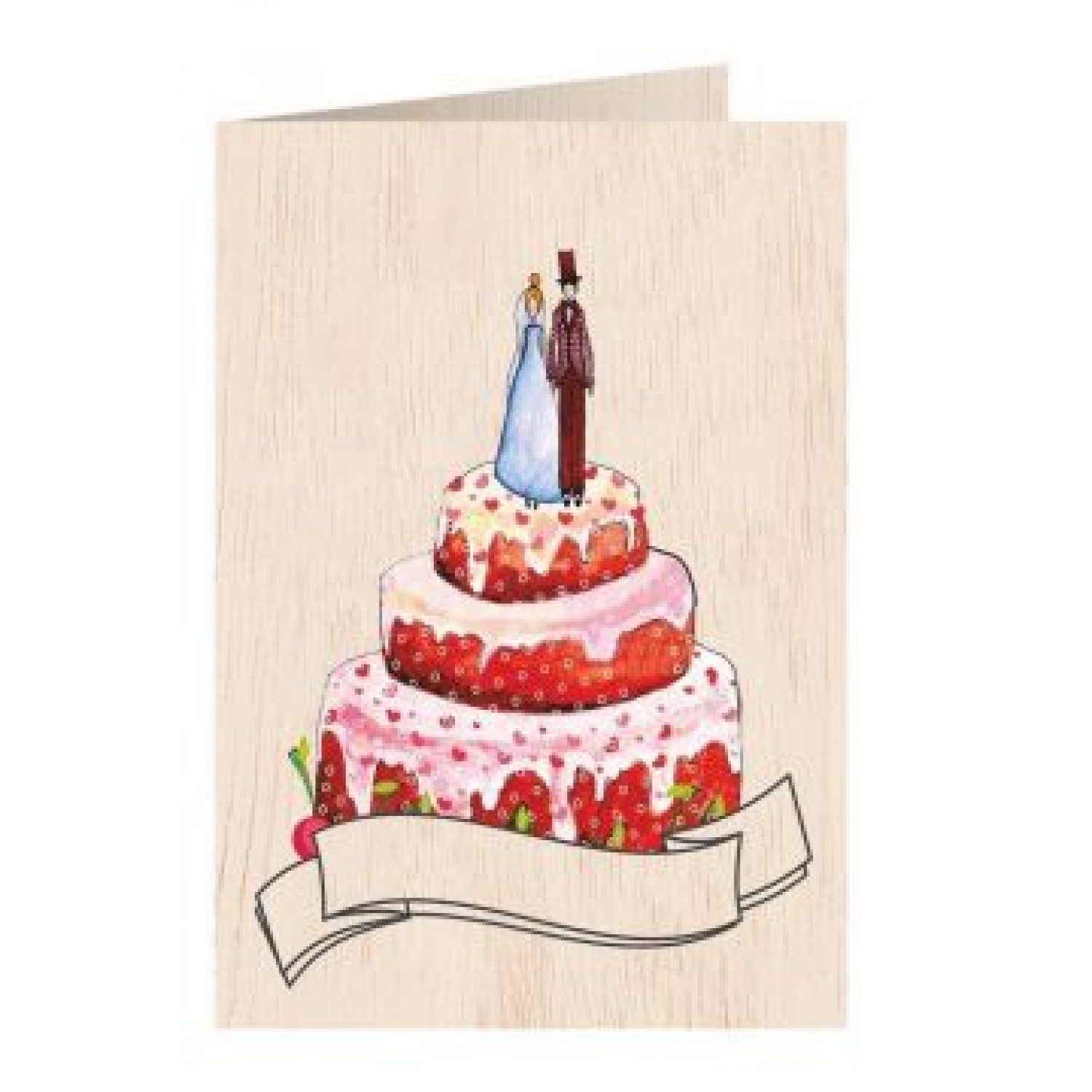 Cozywood Ξύλινη Ευχετήρια Κάρτα: Τούρτα Γάμου (ATV053) Cozywood Ξύλινη Ευχετήρια Κάρτα: Τούρτα Γάμου (ATV053)