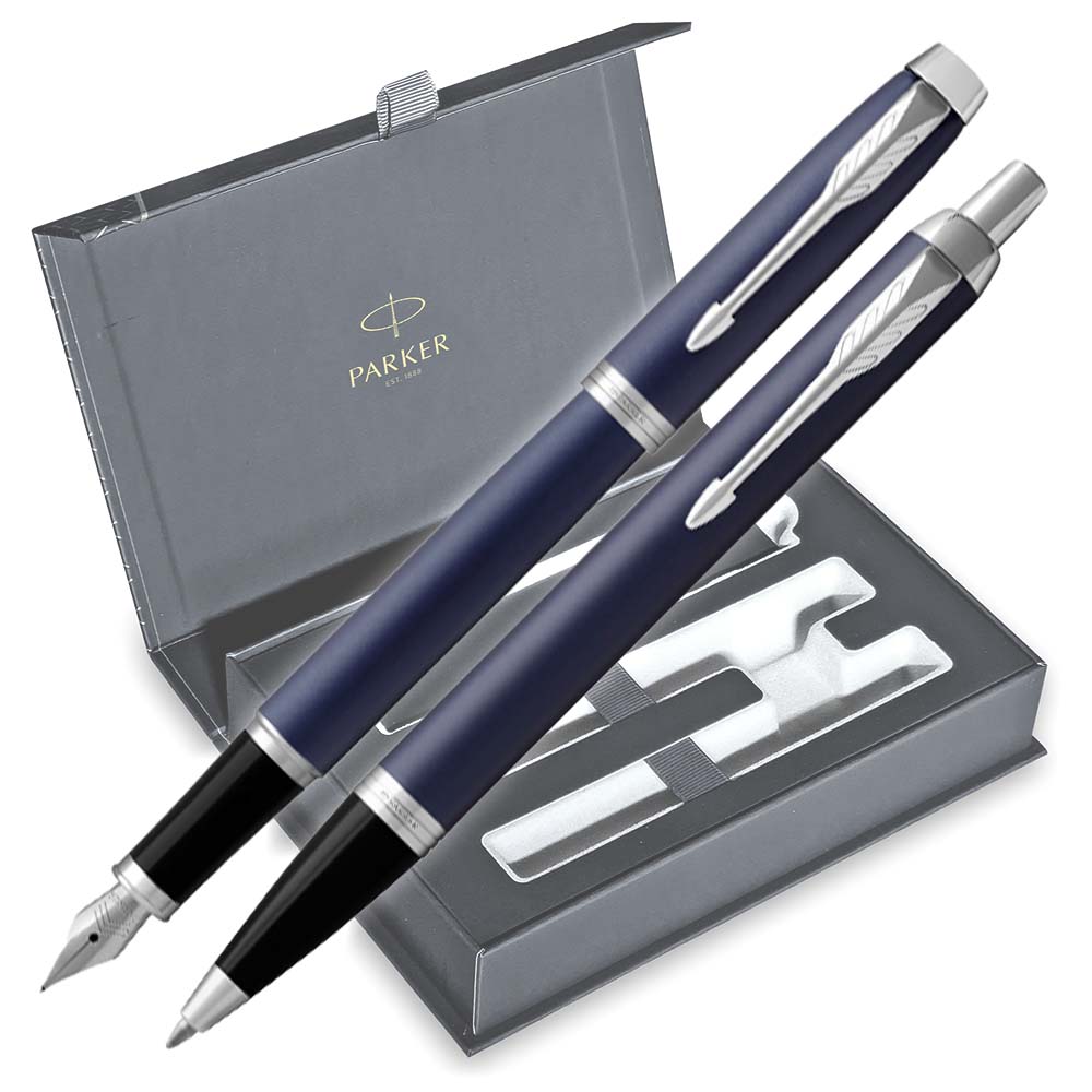 Parker I.M Σετ Στυλό Ballpoint με Πένα από Ατσάλι Core Blue σε Θήκη (σε Χάρτινη Κασετίνα) Parker I.M Σετ Στυλό Ballpoint με Πένα από Ατσάλι Core Blue σε Θήκη (σε Χάρτινη Κασετίνα)