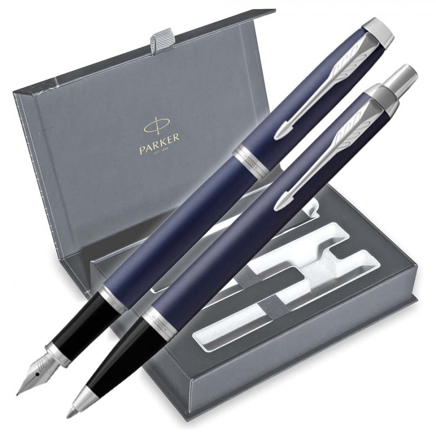Parker I.M Σετ Στυλό Ballpoint με Πένα από Ατσάλι Core Blue σε Θήκη (σε Χάρτινη Κασετίνα) Parker I.M Σετ Στυλό Ballpoint με Πένα από Ατσάλι Core Blue σε Θήκη (σε Χάρτινη Κασετίνα)