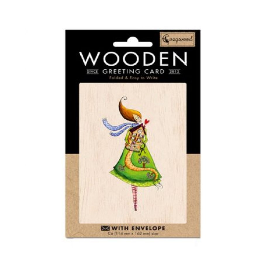 Cozywood Ξύλινη Ευχετήρια Κάρτα: Σπίτι (ATV075) Cozywood Ξύλινη Ευχετήρια Κάρτα: Σπίτι (ATV075)