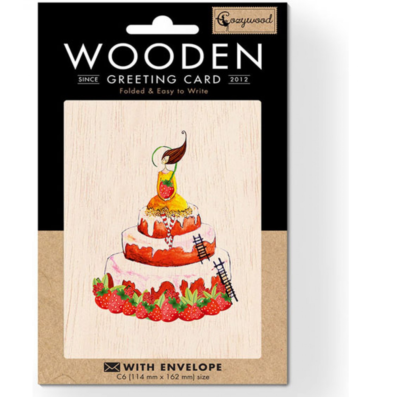 Cozywood Ξύλινη Ευχετήρια Κάρτα: Τούρτα (ATV083) Cozywood Ξύλινη Ευχετήρια Κάρτα: Τούρτα (ATV083)