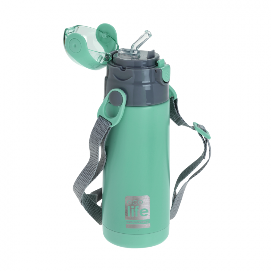 Ecolife Ανοξείδωτο Παγούρι Θερμός με Καλαμάκι 400ml Μέντα (33ΒΟ2988) Ecolife Ανοξείδωτο Παγούρι Θερμός με Καλαμάκι 400ml Μέντα (33ΒΟ2988)