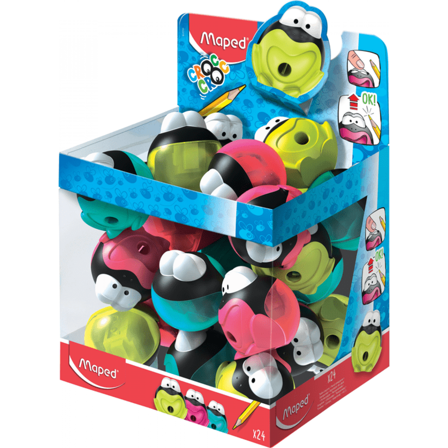 Maped Croc Innovation Frog Ξύστρα Διάφορα Χρώματα (017711) Maped Croc Innovation Frog Ξύστρα Διάφορα Χρώματα (017711)