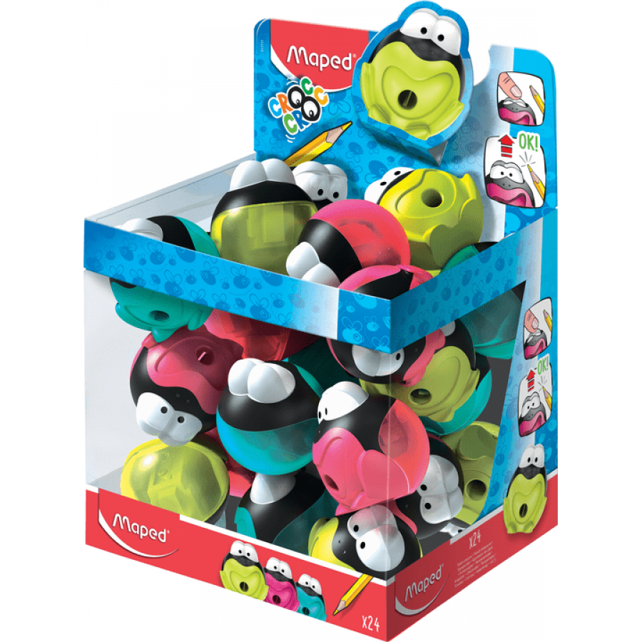 Maped Croc Innovation Frog Ξύστρα Διάφορα Χρώματα (017711) Maped Croc Innovation Frog Ξύστρα Διάφορα Χρώματα (017711)